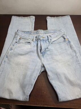 American Eagle Outfitters Light Blue Straight Leg Jeans 30x36